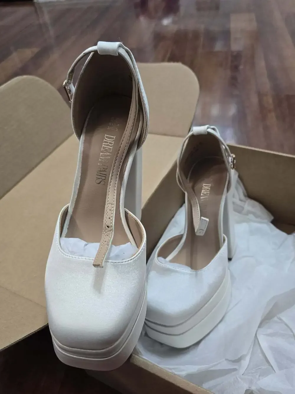 Dream Pairs these satin